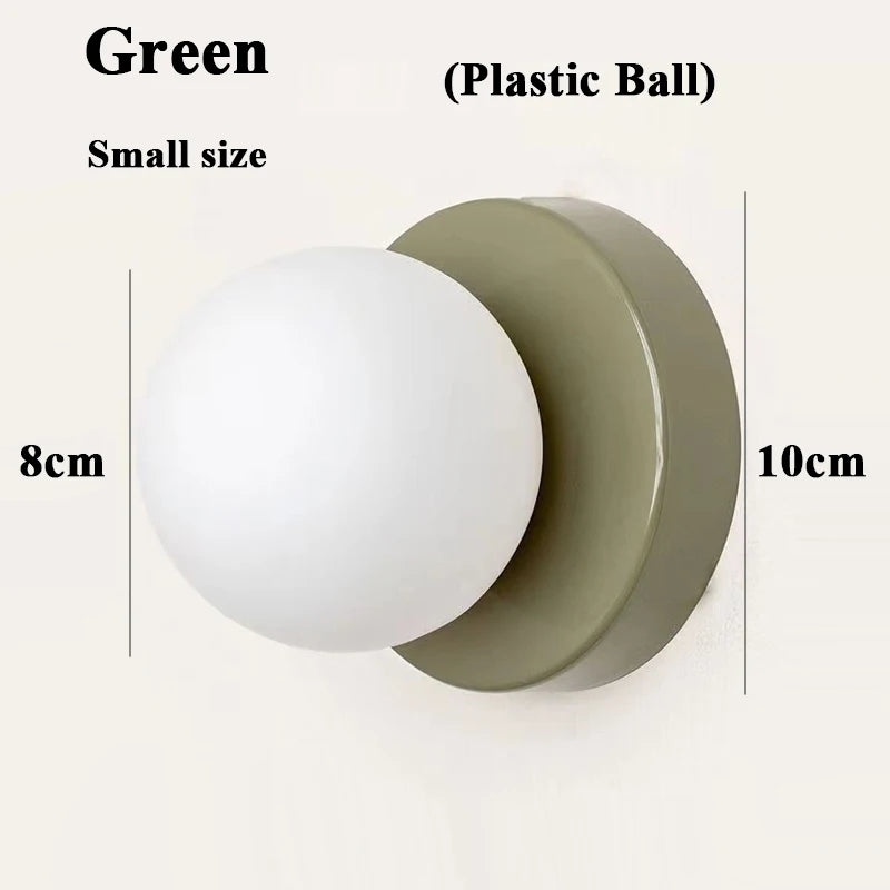 DotGlow — Colorful Globe LED Wall Sconce