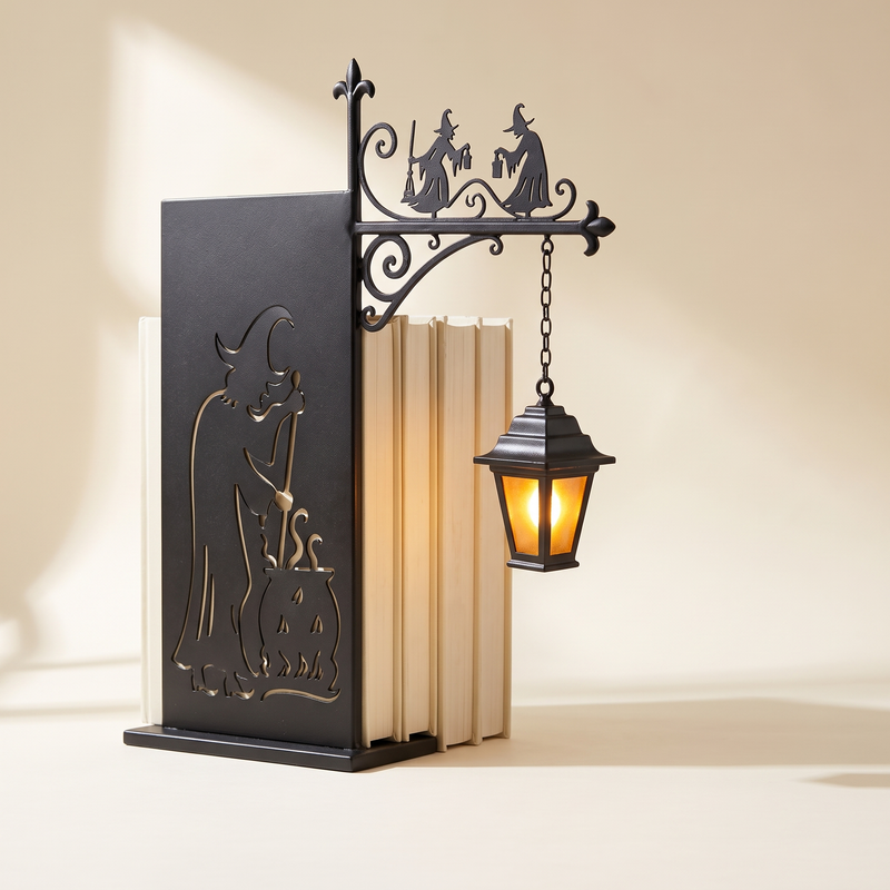 ShelfGlow iron bookend light