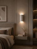 FluteGlow — Fluted Resin Decorative Wall Sconce