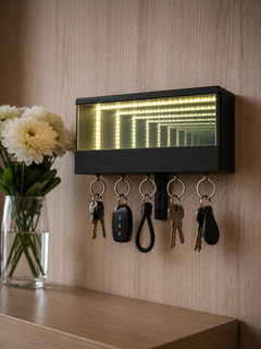 KeyPortal — Infinity Mirror LED Key Holder