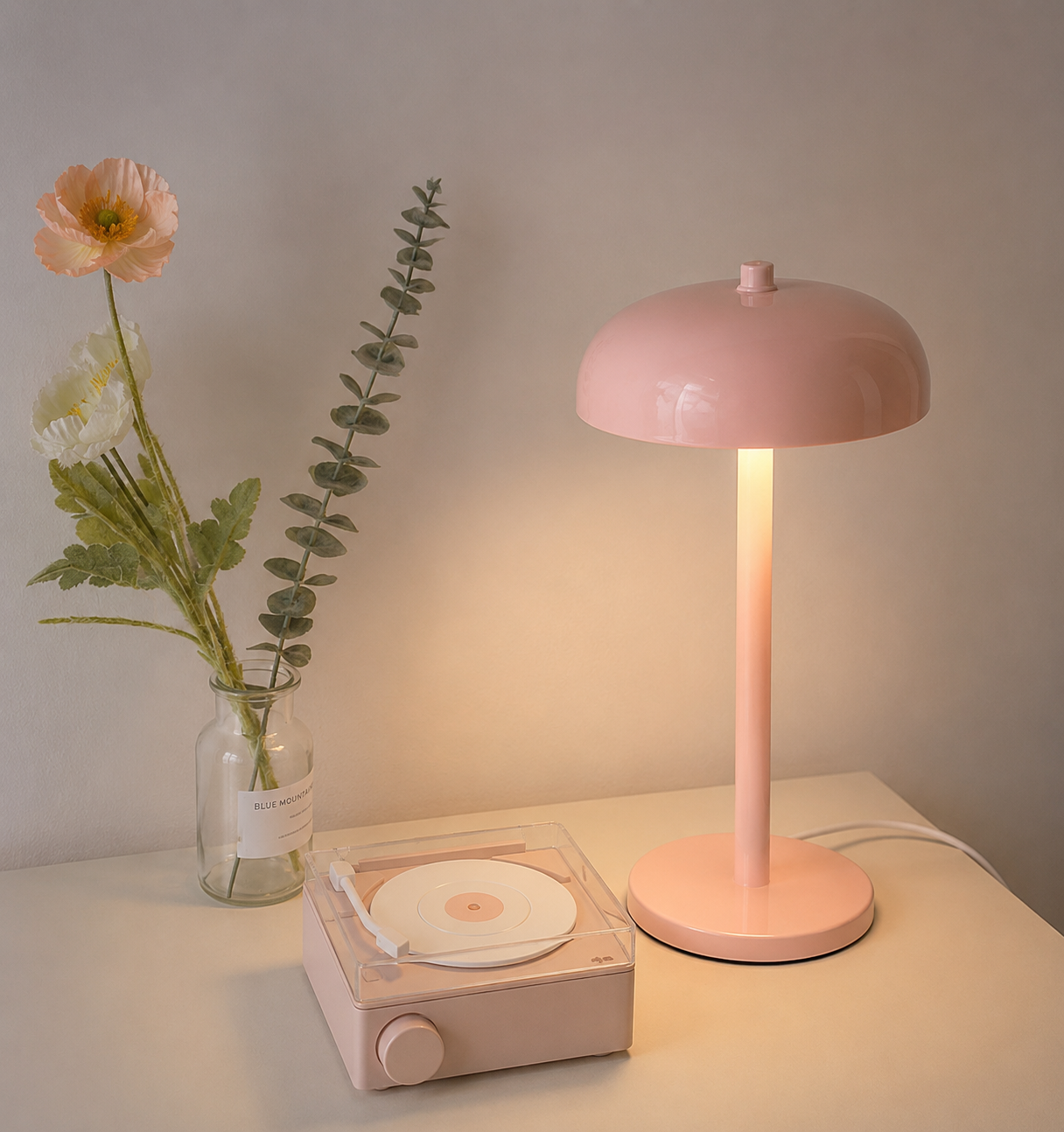 CapGlow — Rechargeable Mushroom Touch Lamp