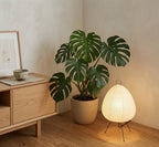 AkariGlow Japanese Rice Paper Table Lamp — E27 Tripod, Wabi-Sabi, Bedroom & Living Room