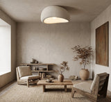 StoneGlow Wabi-Sabi Ceiling Light — Textured Flush Mount, E27, Nordic Minimalist, 11.8"