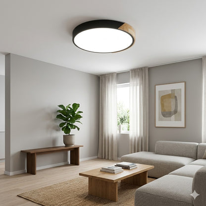 SlimGlow Ultra-Thin LED Ceiling Light — Flush Mount, 3 Colors, Multiple Sizes & Finishes