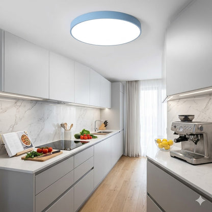 SlimGlow Ultra-Thin LED Ceiling Light — Flush Mount, 3 Colors, Multiple Sizes & Finishes