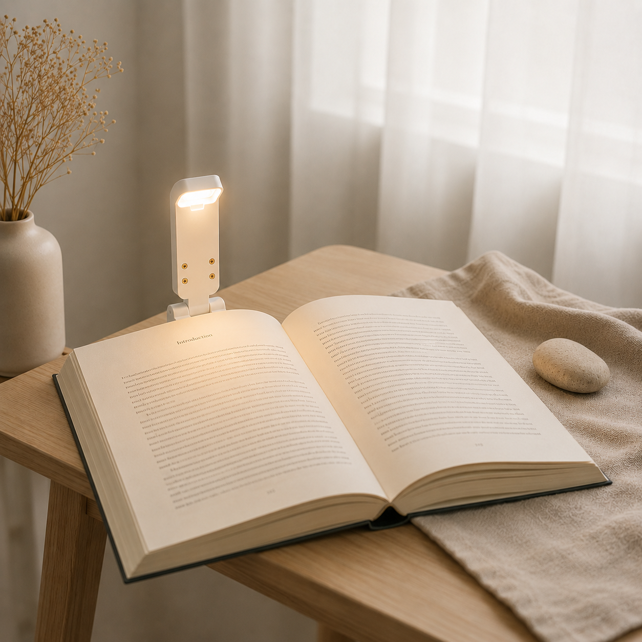 ClipGlow — Rechargeable Amber LED Book Light
