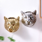 Leopard Head Wall Planter