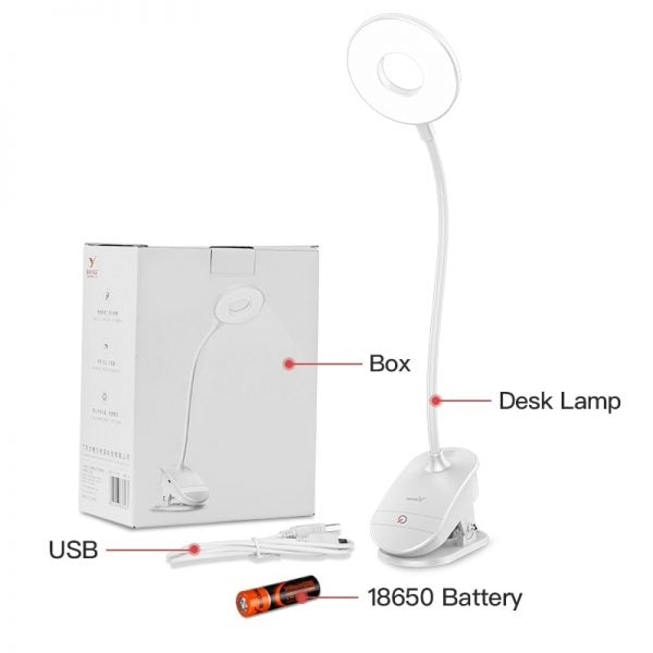 Wireless Bedside Clip On Lamp
