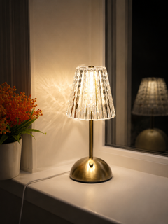 StarGlow Crystal Cordless Table Lamp — Touch Dimmer
