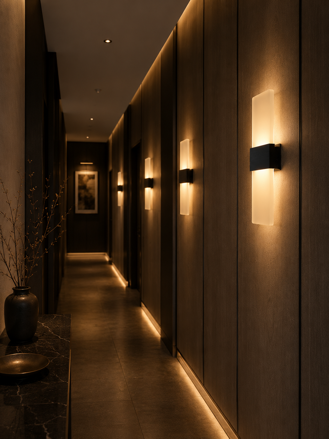 PanelGlow — Frosted Acrylic LED Wall Sconce