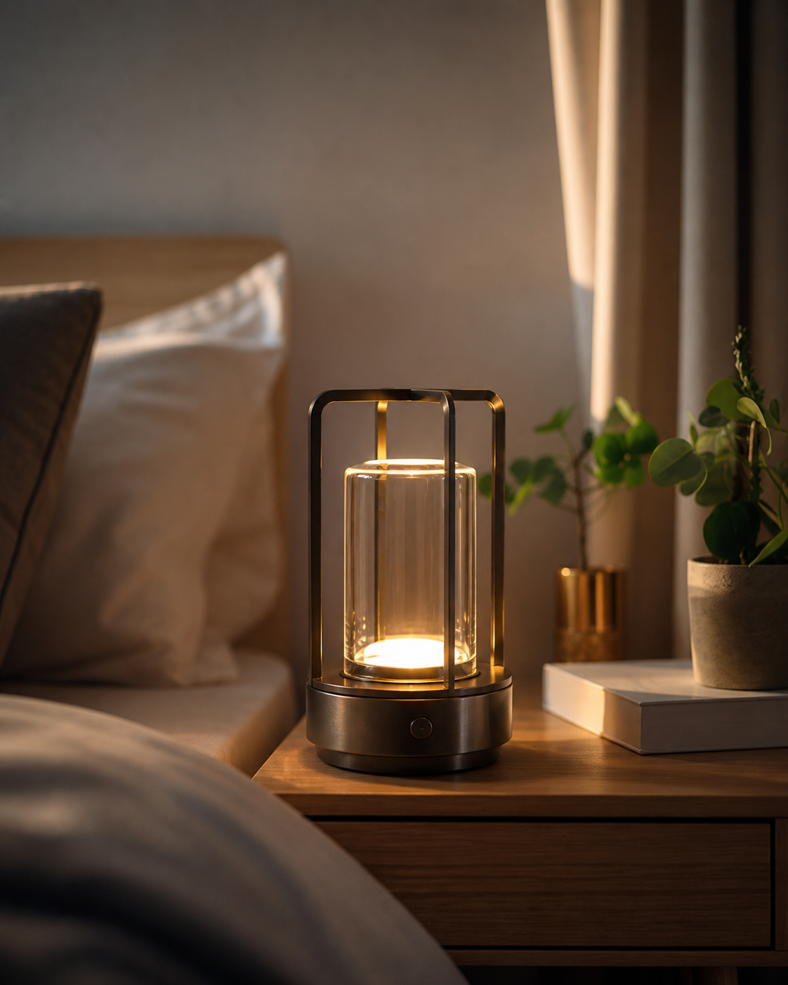LanternGlow — Cordless Crystal Table Lantern