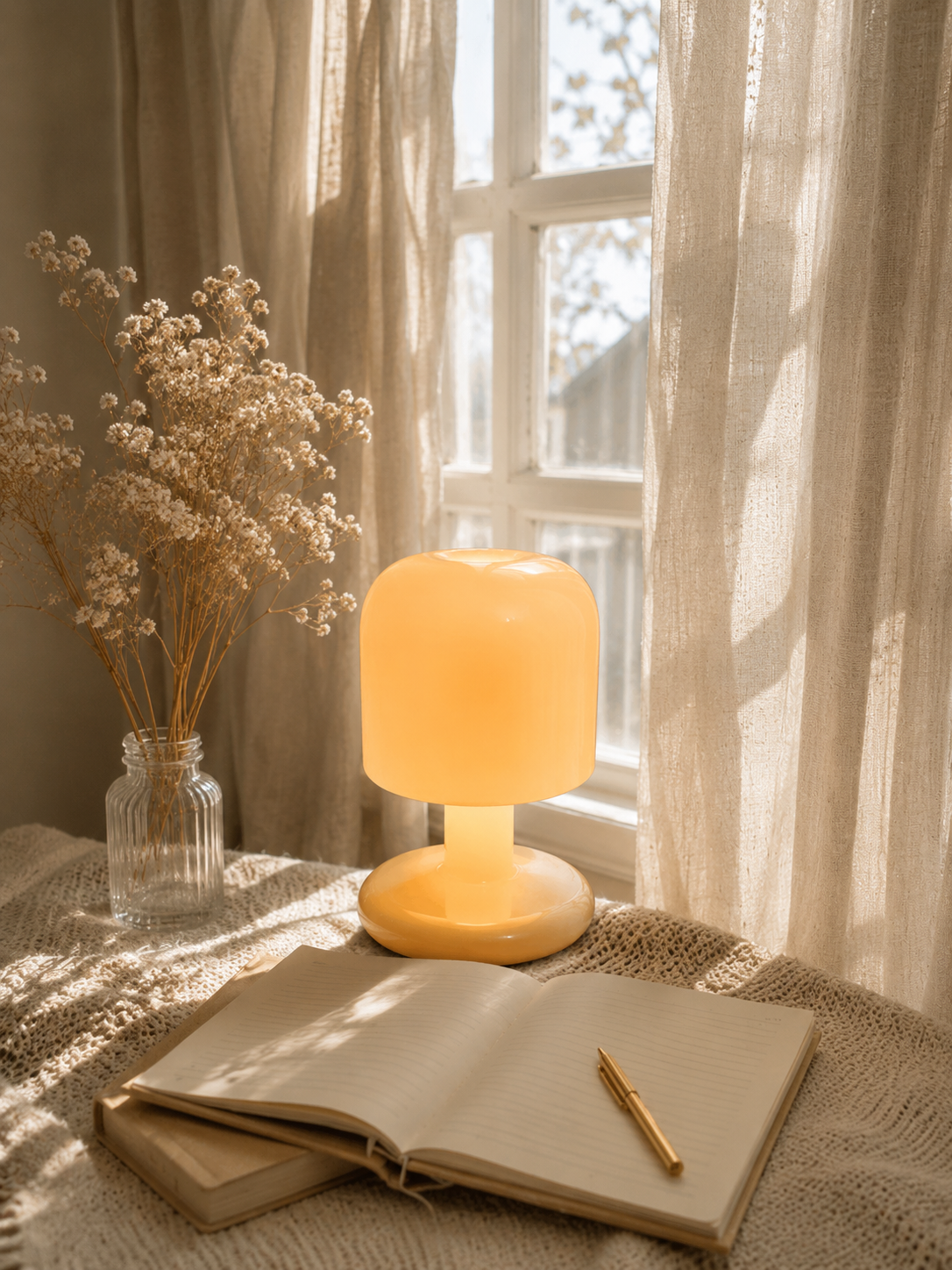 SunsetGlow — Rechargeable Touch Bedside Lamp