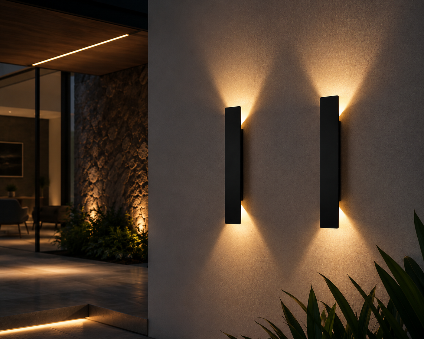 BladeGlow — Modern Outdoor LED Wall Sconce
