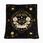 Midnight Mushroom Throw Blanket