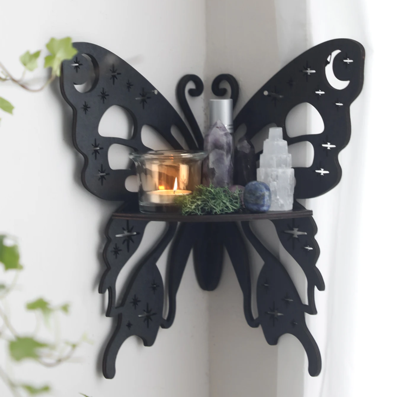 Butterfly Wooden Shelf