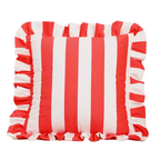 Stripe And Lace Cushion Cover