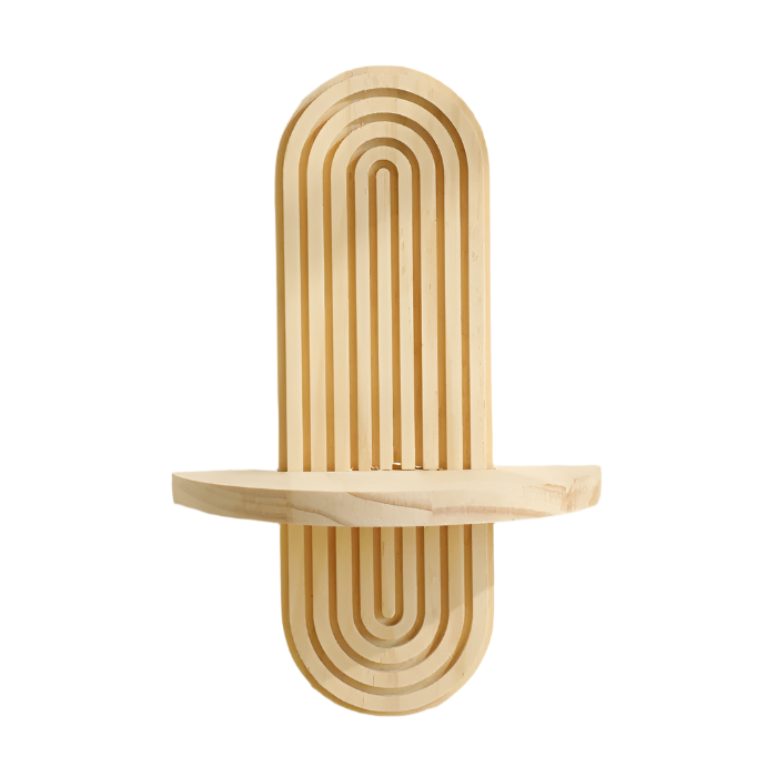 Wooden Rainbow Shelf