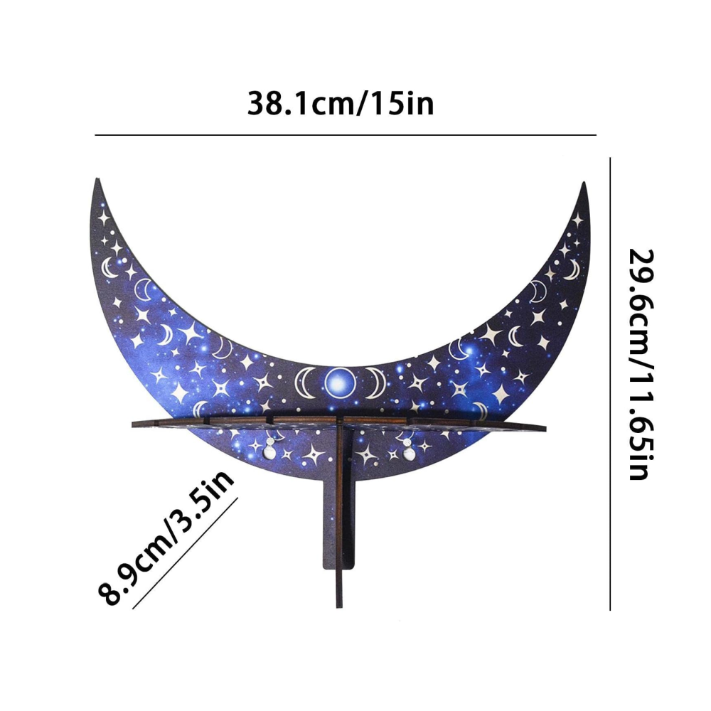 Wooden Moon Shelf