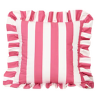 Stripe And Lace Cushion Cover