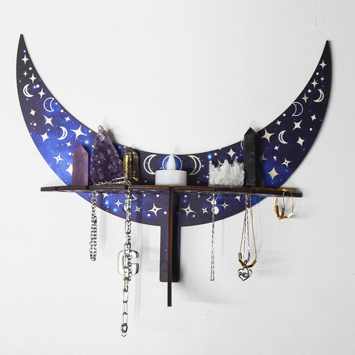 Wooden Moon Shelf