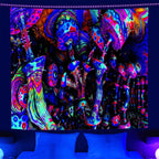Trippy Black Light Tapestry