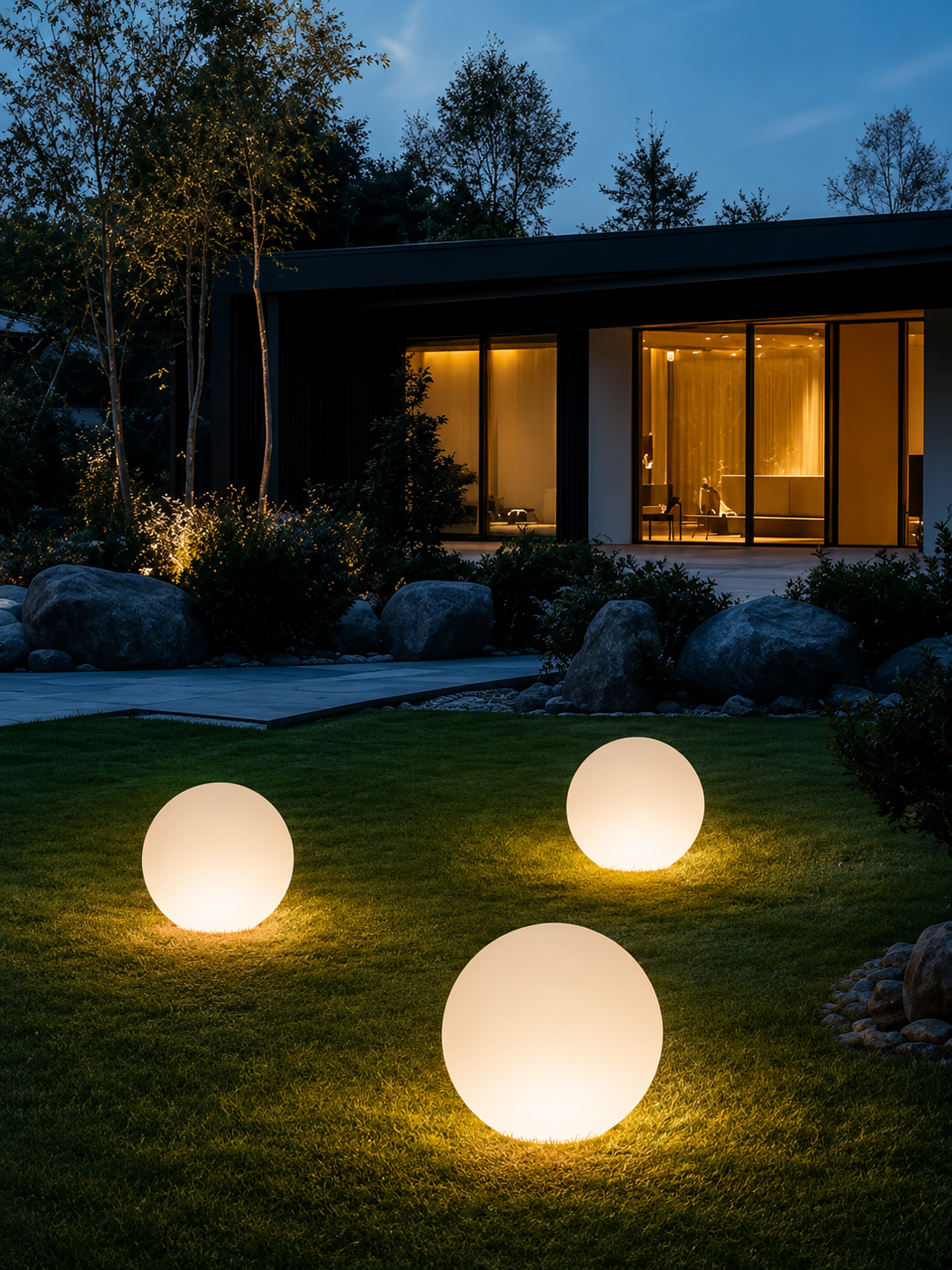 GlobeGlow — Rechargeable LED Garden Sphere Light
