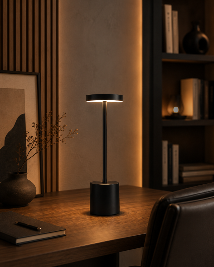 PillarGlow — Cordless LED Table Lamp with Touch Dimmer