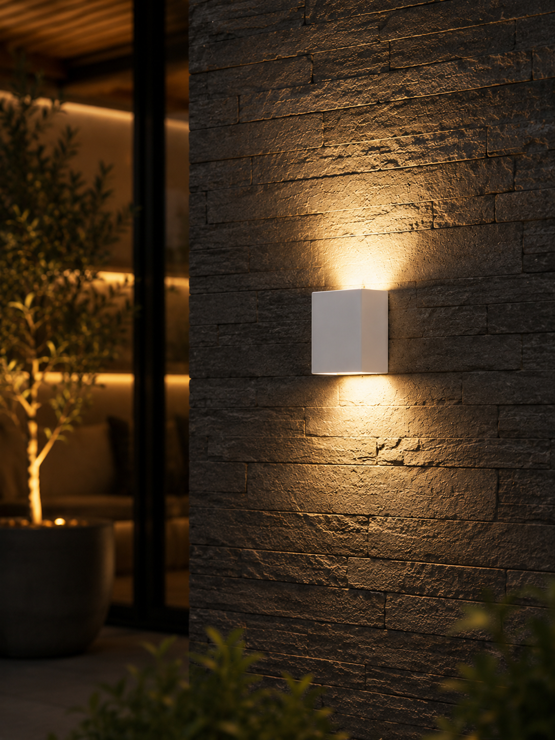 PillowGlow — Rounded Outdoor LED Wall Sconce