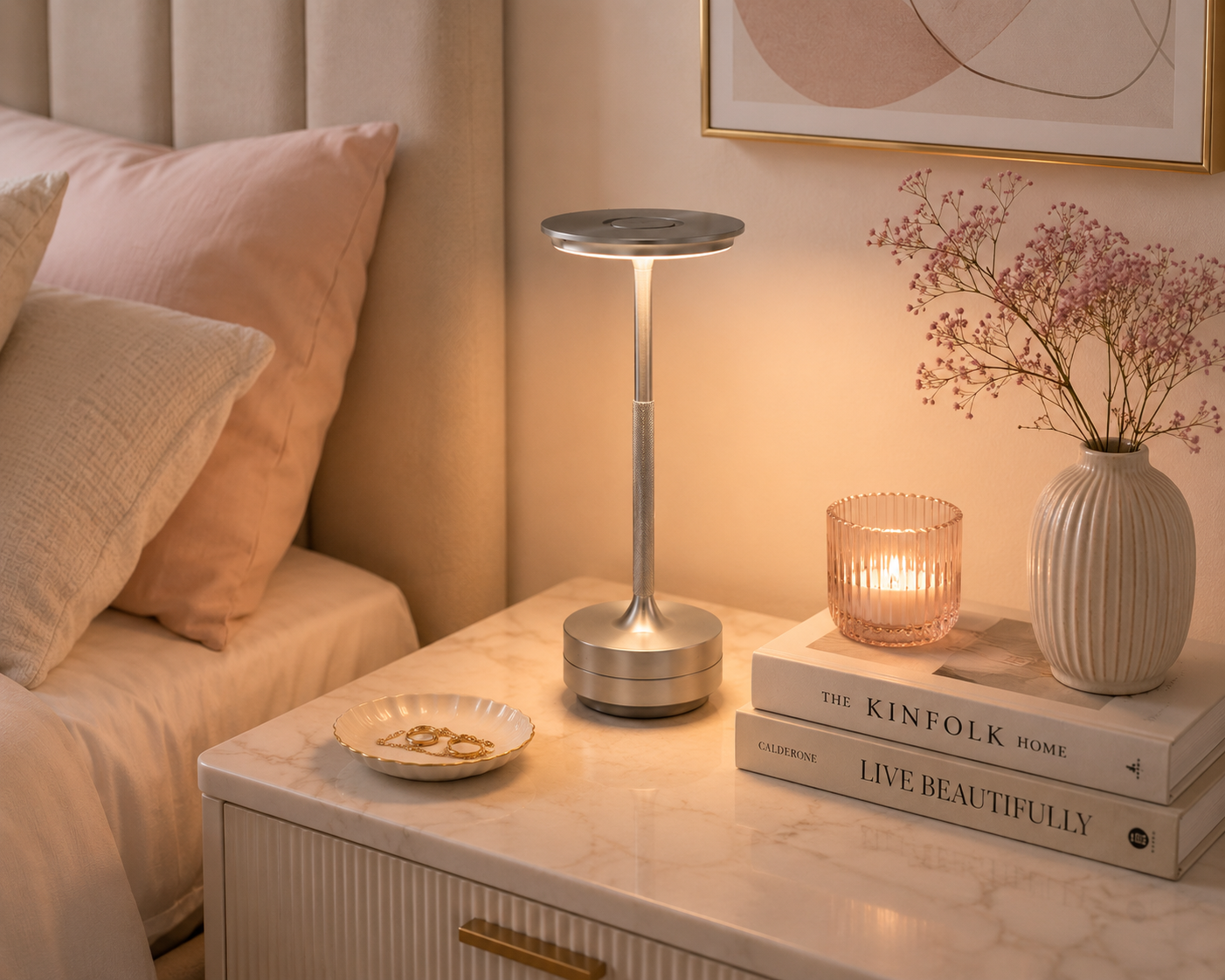 SlimGlow — Rechargeable Touch Desk Lamp