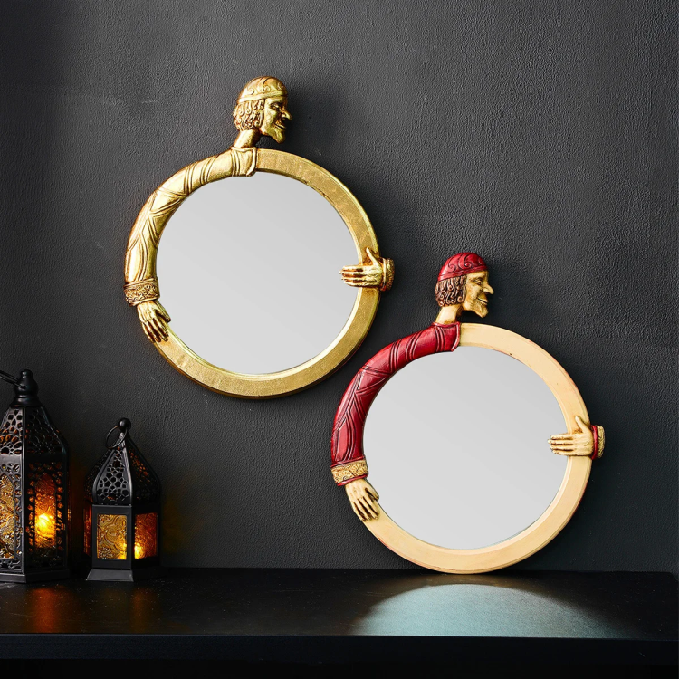 Vintage Figure Wall Mirror