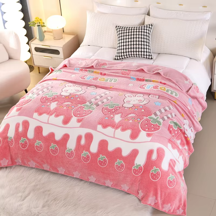 Strawberry Milk Blanket