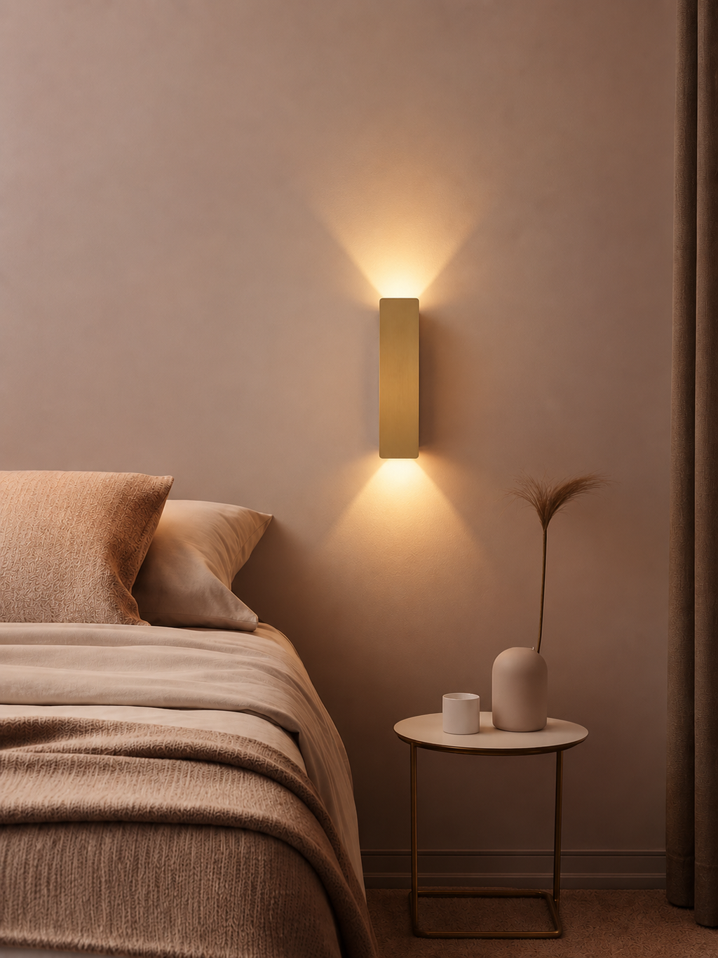 EdgeGlow — Brushed Aluminum LED Wall Sconce