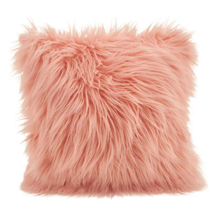Hairy Fur Pillow Cover