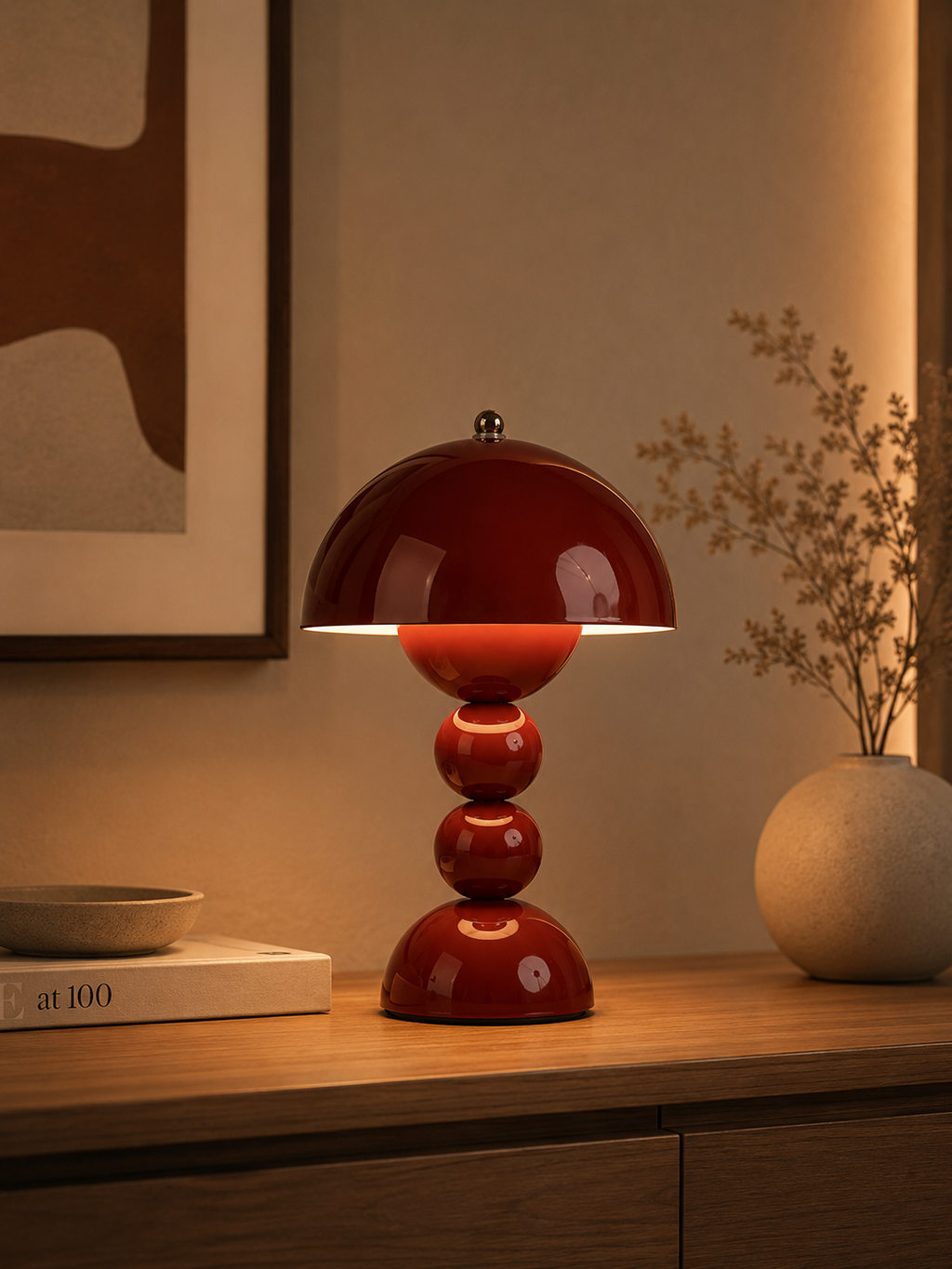 PebbleGlow — Sculptural Rechargeable Table Lamp