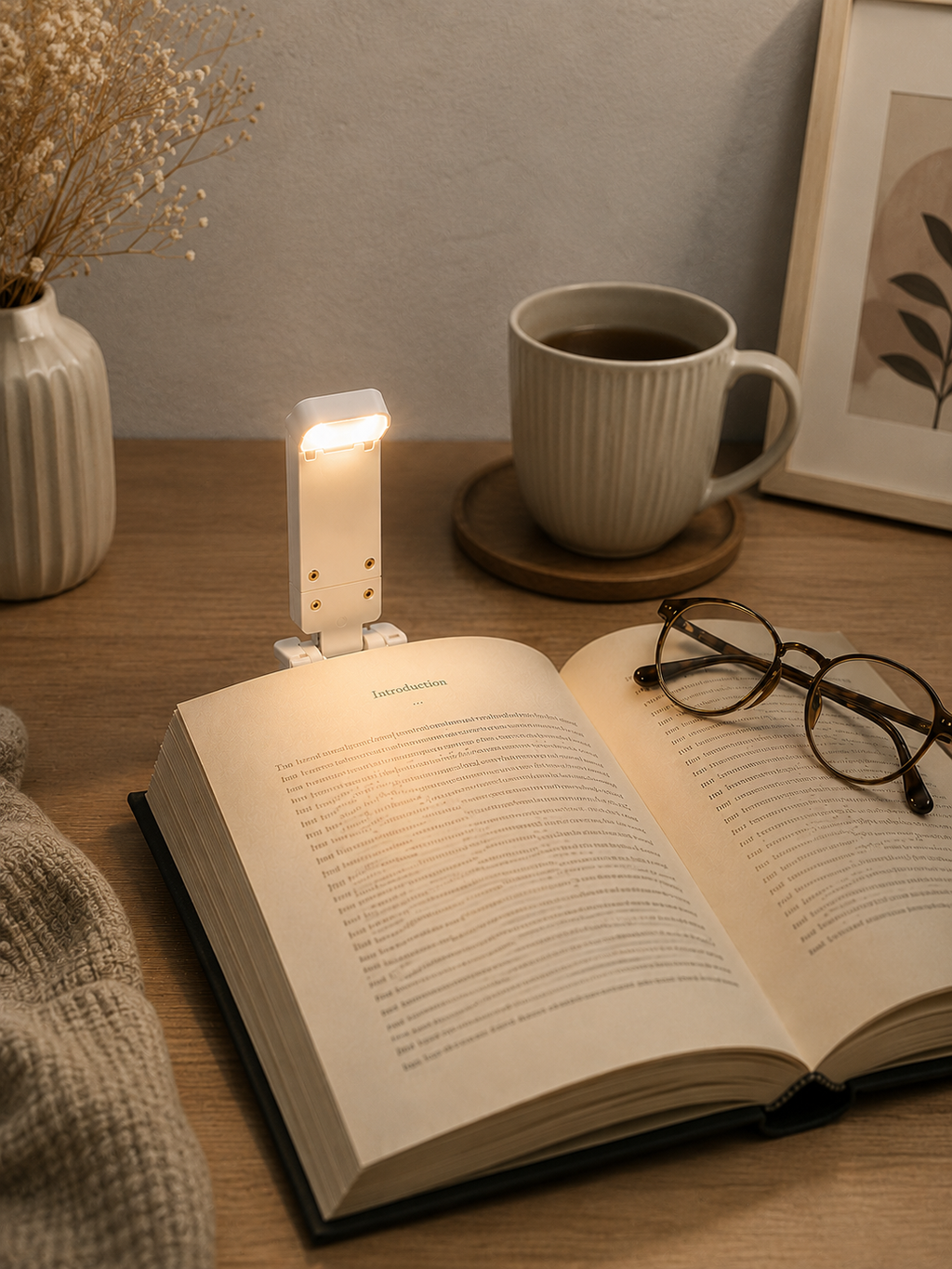 ClipGlow — Rechargeable Amber LED Book Light