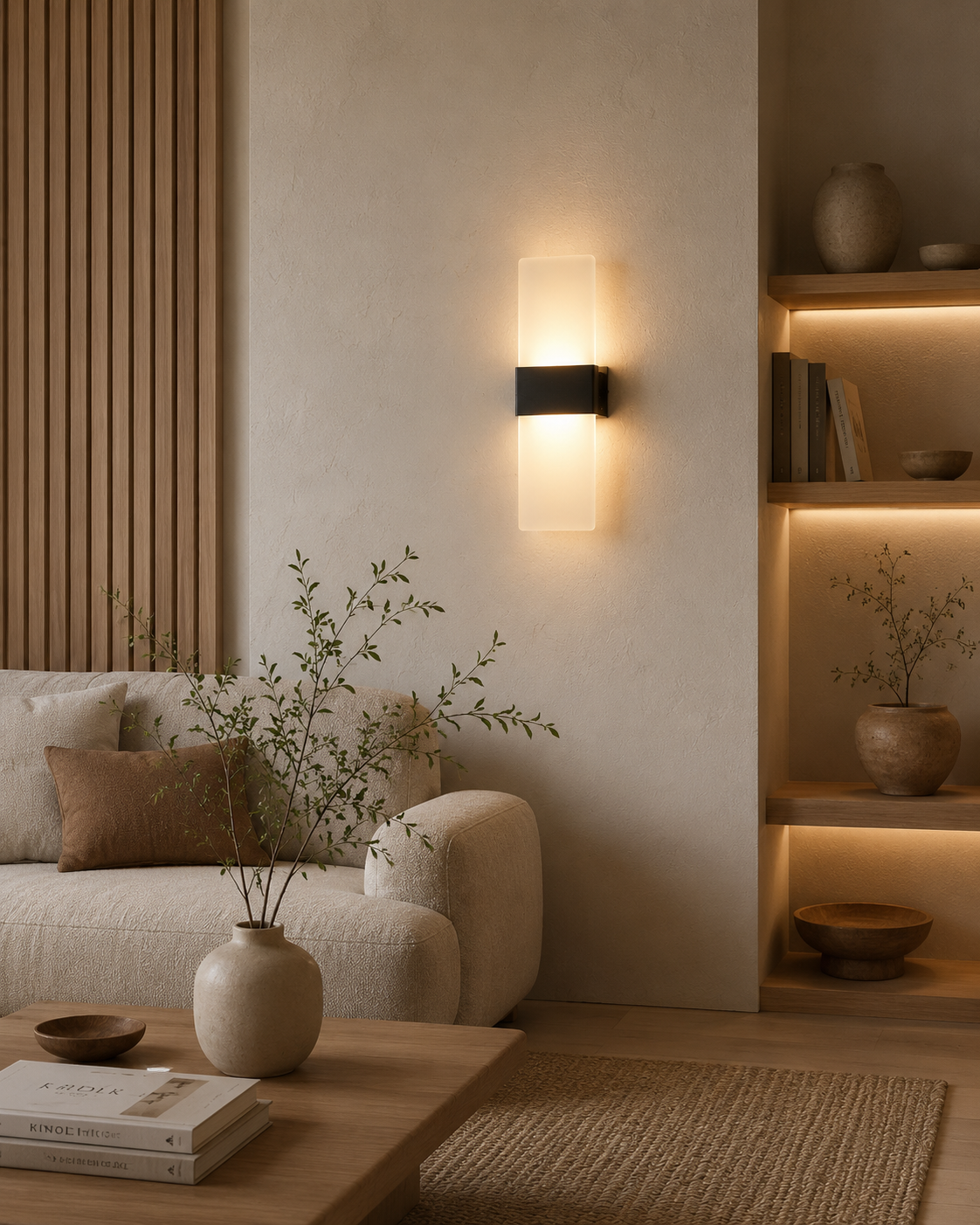 PanelGlow — Frosted Acrylic LED Wall Sconce