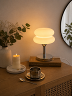 MacaronGlow — Stacked Opal Glass Table Lamp