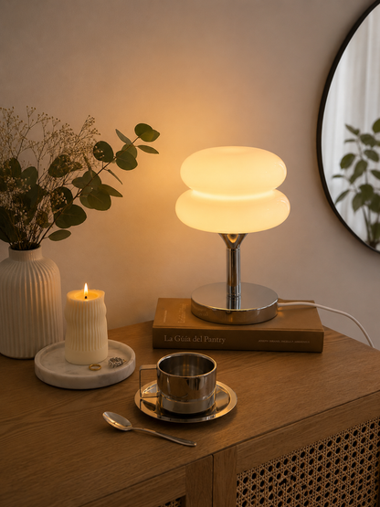 MacaronGlow — Stacked Opal Glass Table Lamp