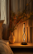 WaveGlow — Sculptural Infinity LED Table Lamp