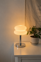 MacaronGlow — Stacked Opal Glass Table Lamp