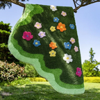 Wavy Floral Rug