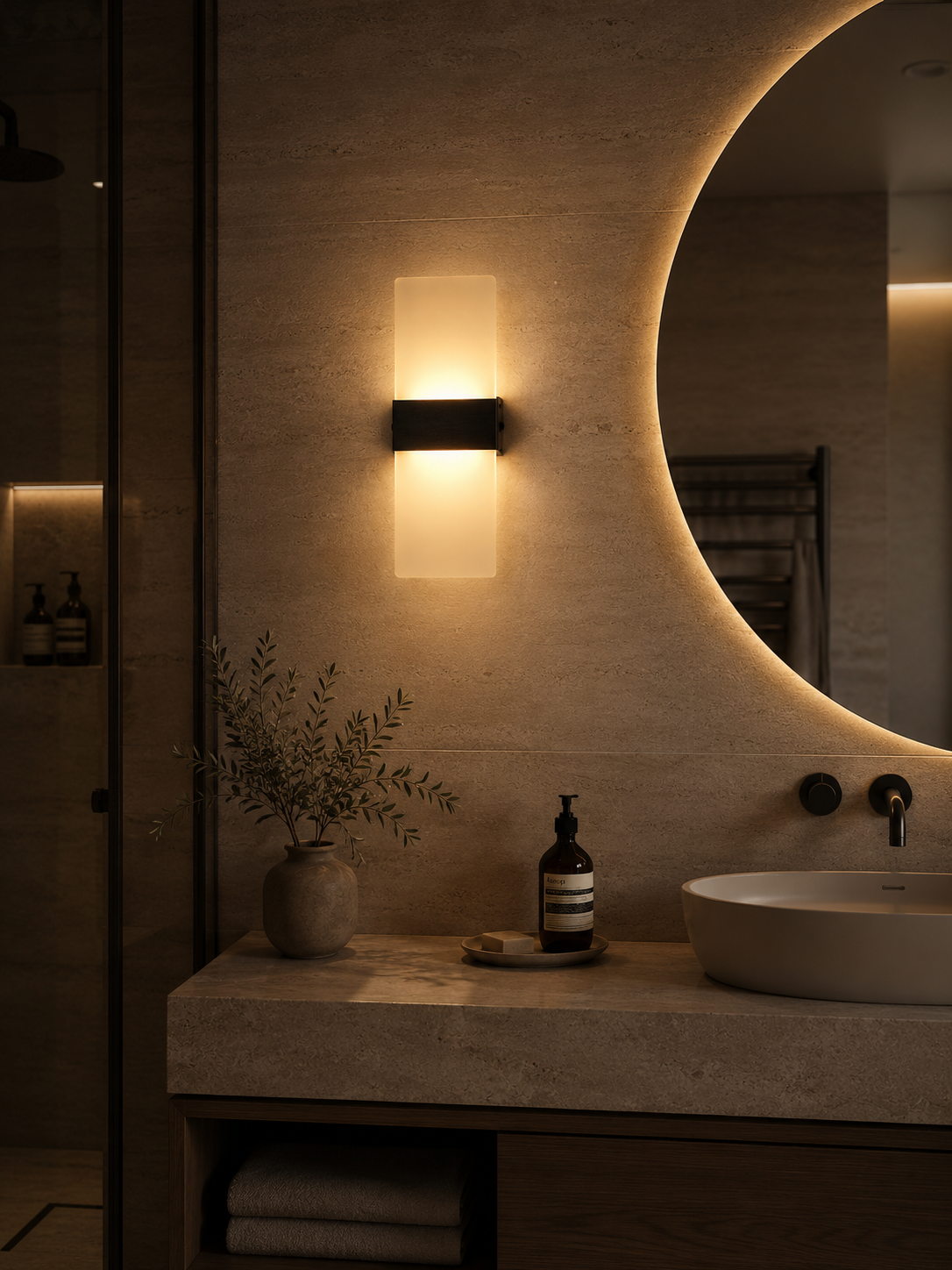 PanelGlow — Frosted Acrylic LED Wall Sconce