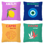 Travel Book Inspired Pillow Case