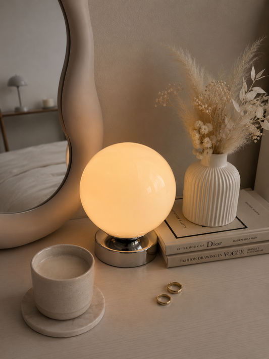 OrbGlow — Vintage Glass Globe Table Lamp