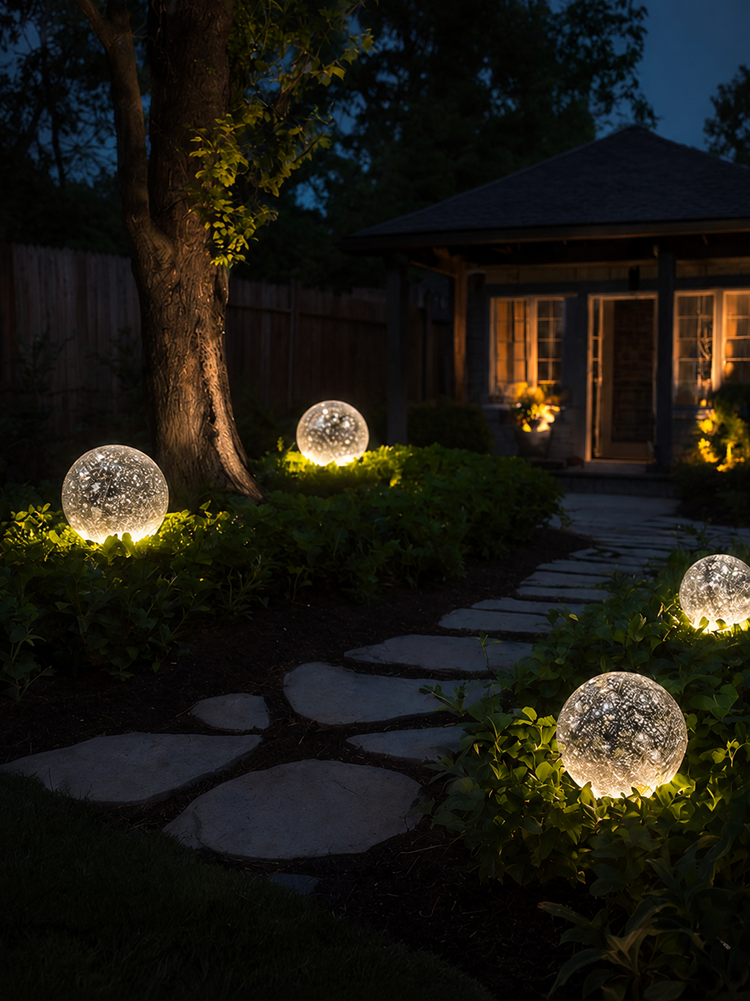 GlobeGlow — Rechargeable LED Garden Sphere Light
