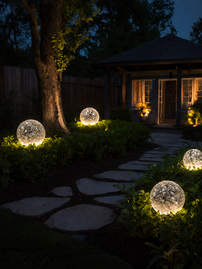 GlobeGlow — Rechargeable LED Garden Sphere Light