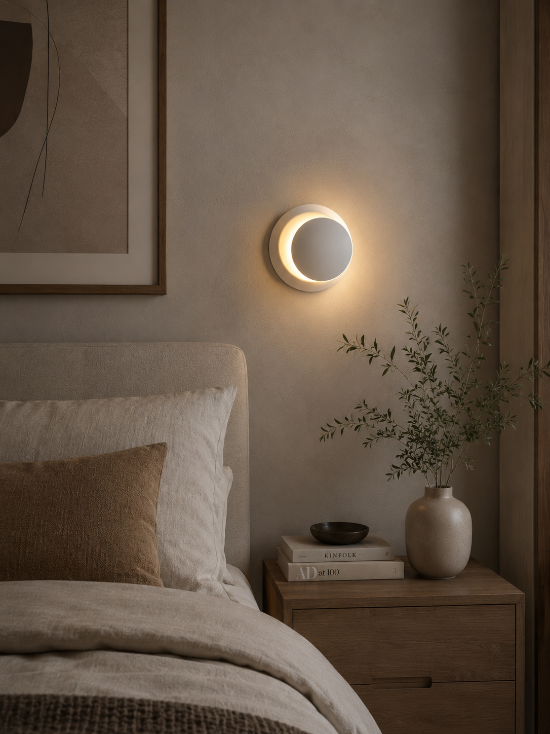 LunaGlow — Rotating Dome LED Wall Sconce