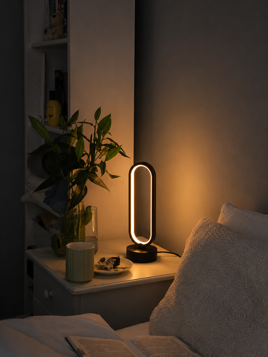 OvalGlow — 3-Color Dimmable LED Table Lamp
