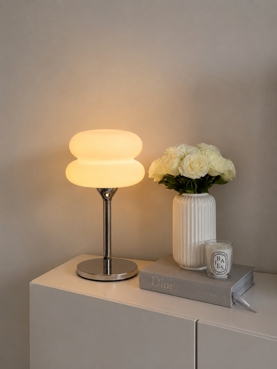 MacaronGlow — Stacked Opal Glass Table Lamp