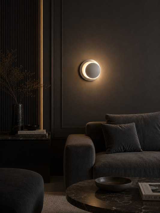 LunaGlow — Rotating Dome LED Wall Sconce